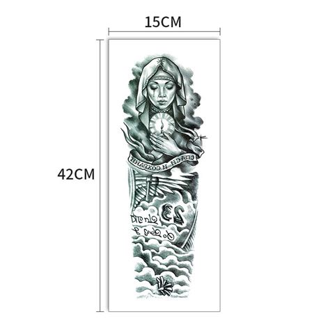 Plak Tattoo Sleeve 295 Tijdelijke Arm Tatoeage 014 Neptattoo Fake