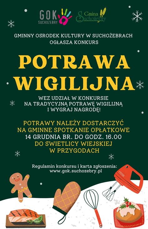 Konkurs Potrawa Wigilijna Urz D Gminy Sucho Ebry