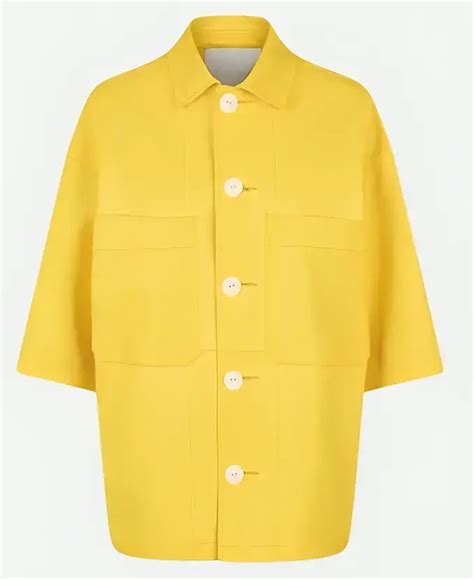 Emily In Paris S04 Lily Collins Jacket Lily Collins Yellow Jacket