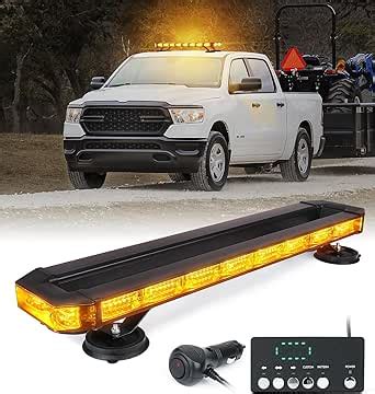 Amazon Lumenix Led Amber Rooftop Strobe Emergency Light Bar W