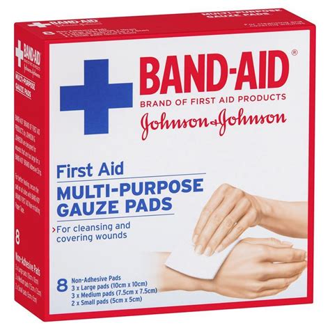 Buy Band Aid First Aid Gauze Pads 8 Online At Chemist Warehouse®