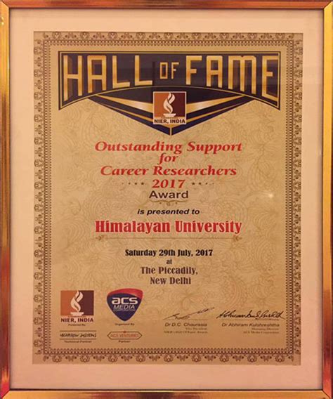 Awards And Achievements Himalayan University