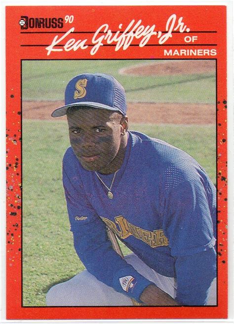 KEN GRIFFEY JR 1990 Donruss 365 Baseball Card Seattle Mariners Etsy