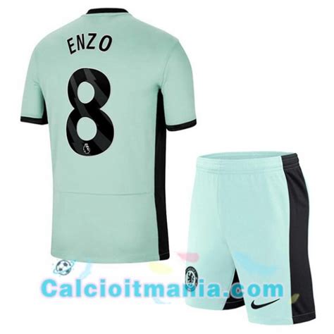 Maglia Calcio Fc Chelsea Enzo Bambino Terza Verde