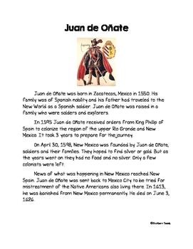 8 Pics Juan De Onate Biography For Kids And Description - Alqu Blog