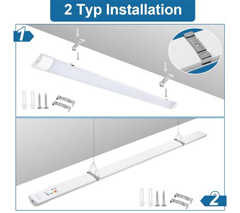 W R Glette Led Extra Plate Line Luminaire Led Tanche Tubes Blanc