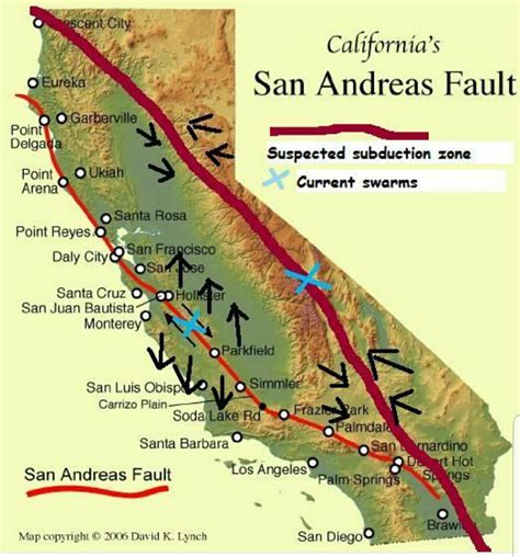 Tectonic Plates Fault Line Map