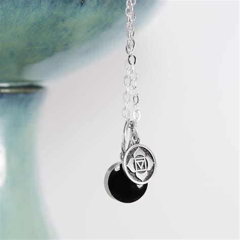 Black Tourmaline Root Chakra Necklace 52.99 Pure Impressions