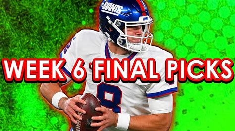 Nfl Draftkings Picks Fanduel Picks Week Dfs Picks Youtube