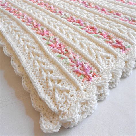 Afghan with Arrow Stitch Crochet Pattern - Styles Idea