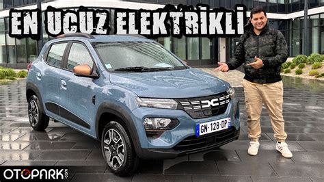 EN UCUZ Elektrikli Araba Dacia Spring 65 Otopark