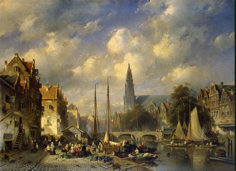 Urban Landscape Painting | Leickert Charles Henri Joseph Oil Paintings