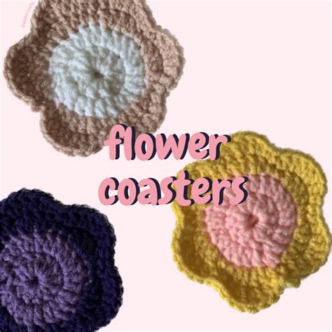 Flower Coasters Crochet by wamucrafts on DeviantArt