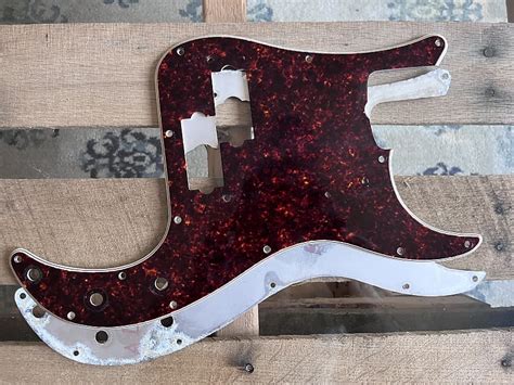 Fender Precision Bass Pickguard Tortoise Reverb