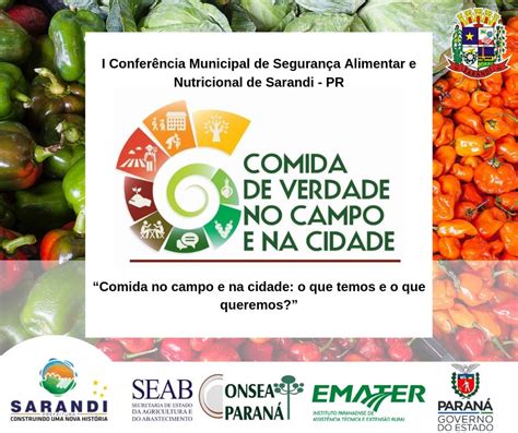 Primeira Conferência Municipal De Segurança Alimentar E Nutricional De