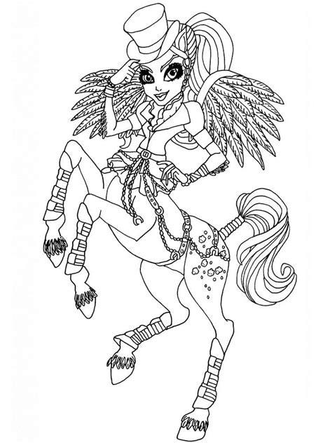 Dibujos De Avea Trotter De Monster High Para Colorear Para Colorear