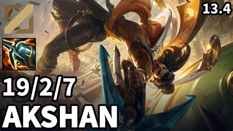 Akshan Mid Vs Zoe KR Grandmaster Patch 13 4 YouTube