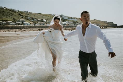 Outdoor Beach Wedding Cornwall - Adventure Elopement UK