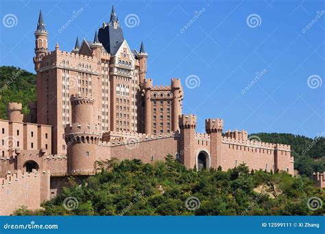 Castle hotel Dalian City stock image. Image of asia, restaurants - 12599111