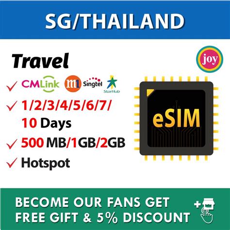 Esimsingaporethailandtravel Prepaid Sim Card Unlimited Gb