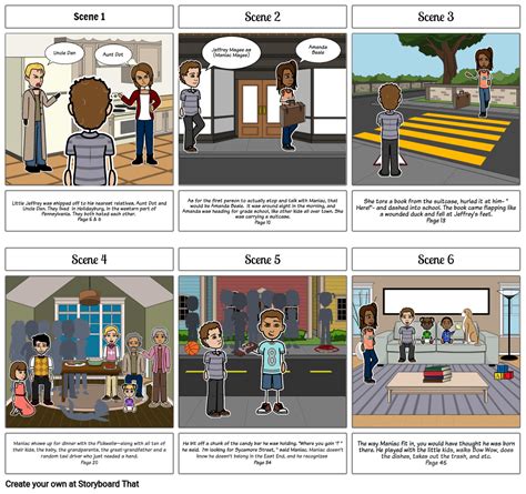 Maniac Magee Storyboard By A B