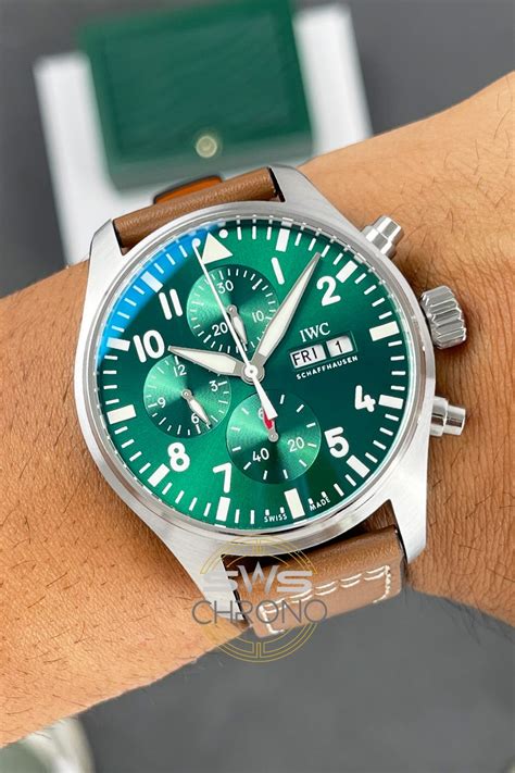 Iwc Pilots Chronograph Iw Racing Green Swis Clone Watch