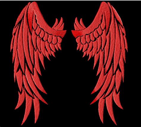 Angel Wings Machine Embroidery Designs Wings Embroidery File Digital