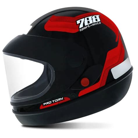 Capacete Pro Tork Moto Fechado Integral Tipo San Marino Faz A Boa