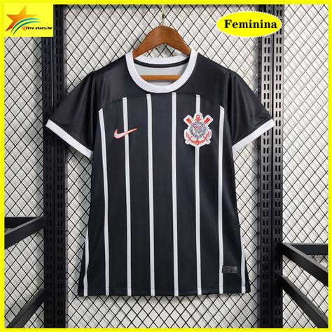 Camisa De Time Feminina Preta 2023 Futebol Klda Away Shopee Brasil