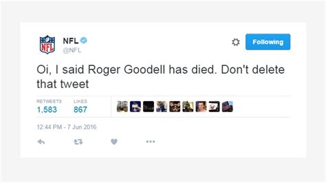 Nfls Twitter Account Hacked Said Commish Roger Goodell Died Cnn