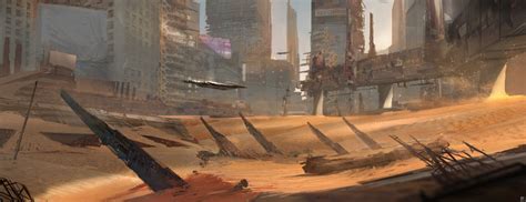 Artstation Desertcity Wadim Kashin Fiction Idea Science Fiction