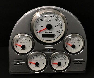 1952 1953 FORD CAR GPS 5 GAUGE DASH PANEL SET WHITE EBay