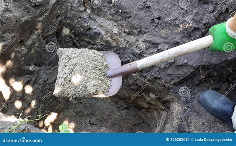 A Shovel Digging Into Pile Stock Image 26157655