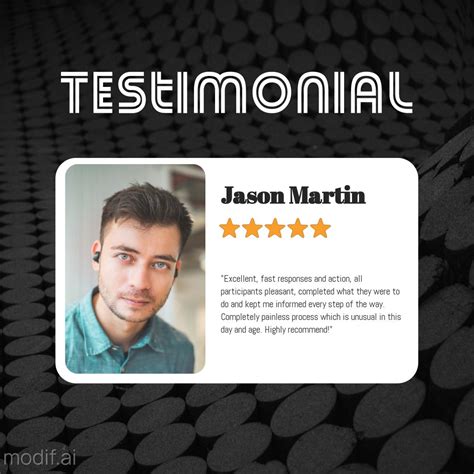 Fast Service Testimonial Design Template - Mediamodifier