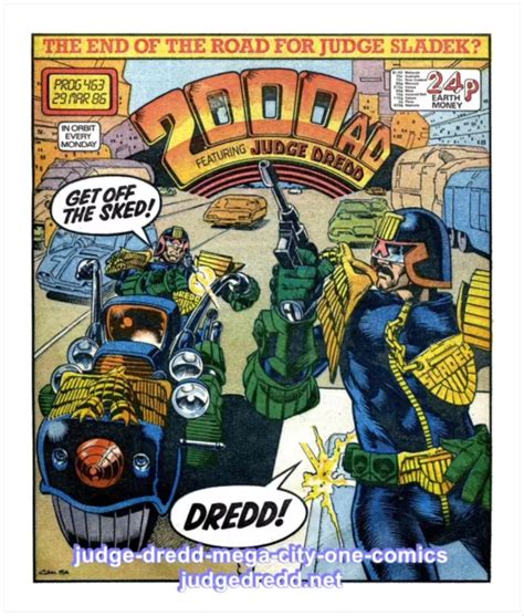 2000ad Prog 463 Judge Dredd 2000a D Comic Issue Cam Kennedy Art