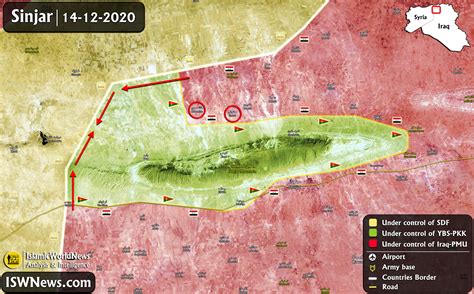 Iraq: Latest Updates On Sinjar Area, West Of Mosul (Map Update ...