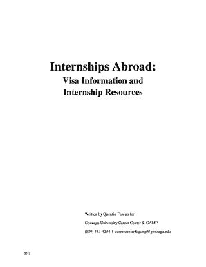 Fillable Online Internships Abroad Fax Email Print PdfFiller