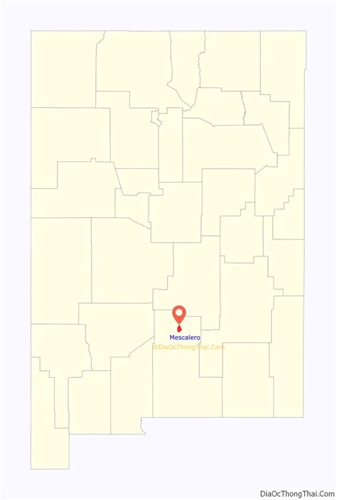 Map of Mescalero CDP