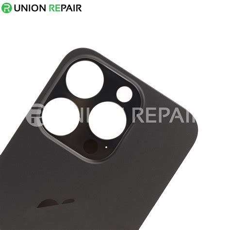 Replacement For iPhone 15 Pro Back Cover Glass-Black Titanium