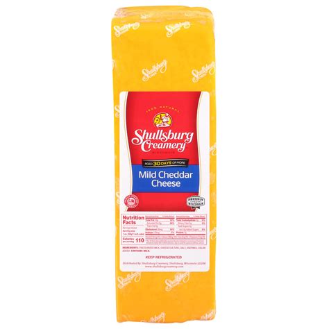 Mild Cheddar By The Pound Shullsburg Creamery