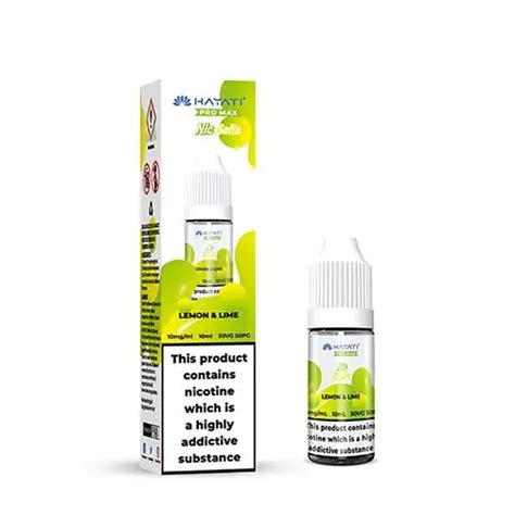 Lemon Lime E Liquid By Hayati Pro Max Nic Salts