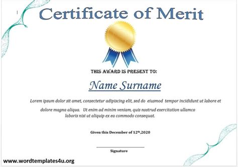 High School Certificate Templates - Word Templates