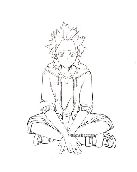 Bnha Kirishima Coloring Pages Coloring Pages