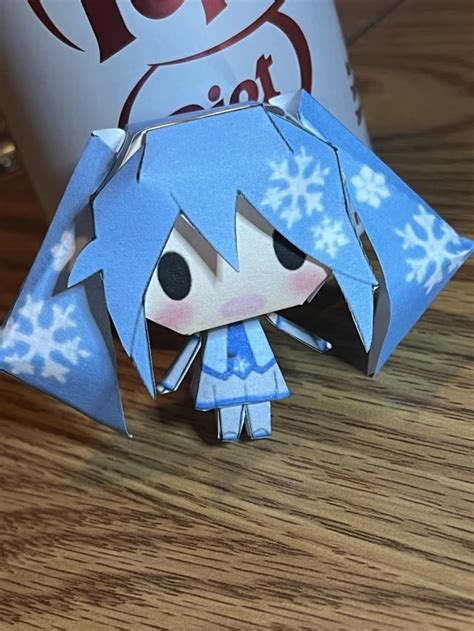 Finally Finished And Made Og Miku Papercraft Too Rhatsunemiku