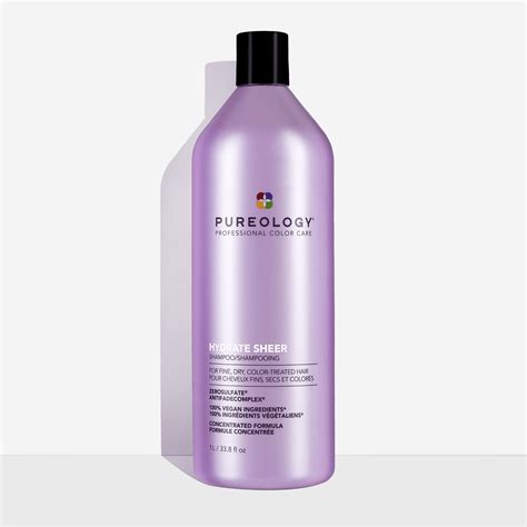 Hydrate Sheer Shampoo For Fine Dry Color Treated Hair Pureology