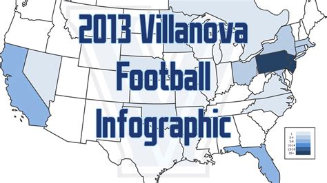 2013 Villanova Football- Roster Hometown Infographic - VU Hoops