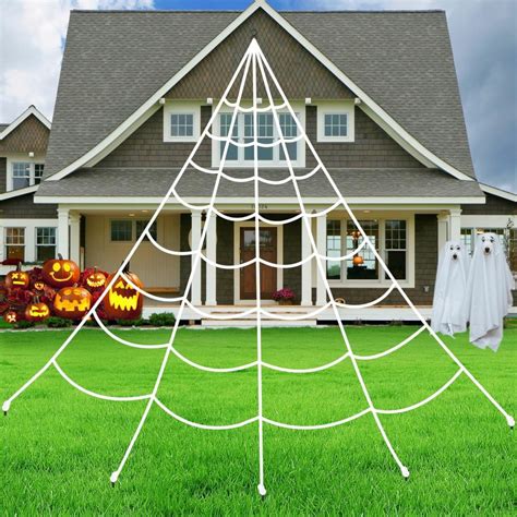 Brighter Spider Webs Halloween Decorations Lights Review Discover