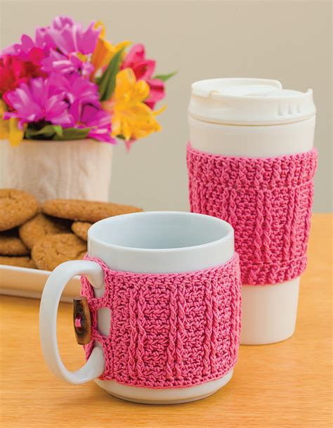 Ravelry Coffee Cup And Travel Mug Cozies Pattern By Carol Lykins And