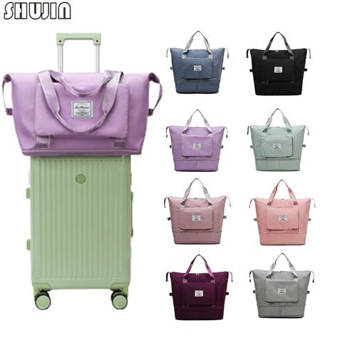 Mulheres Esportes Gin Sio Saco De Viagem Dobr Vel Duffle Bolsa Tote