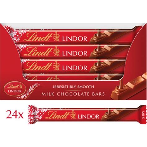 Lindt Lindor Milk Chocolate Bar 24x38g